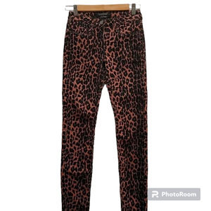 Maison Scotch Punk Radar Animal Print Cord Jeans, 26/32